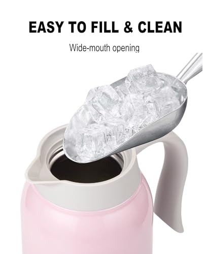 51 Oz Stainless Steel Thermal Coffee Carafe (Pink / 50.7 Ounces)