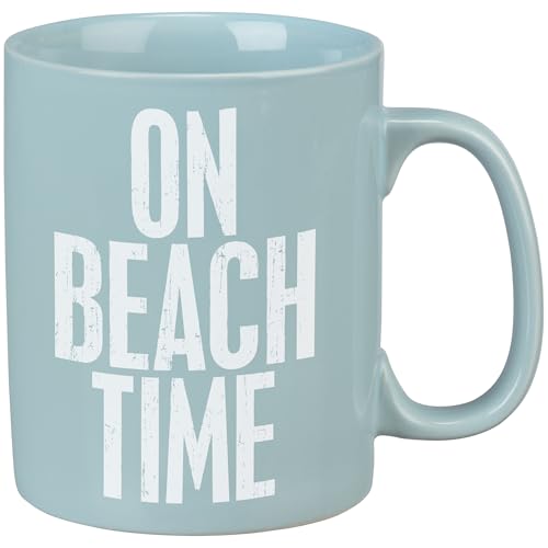 NCUDCK3 Primitives By Kathy 21644 Blue Stoneware Coffee Mug