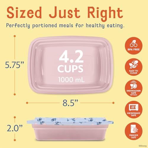 Disney Stitch Meal Prep Containers (Stitch (Blue & Pink))