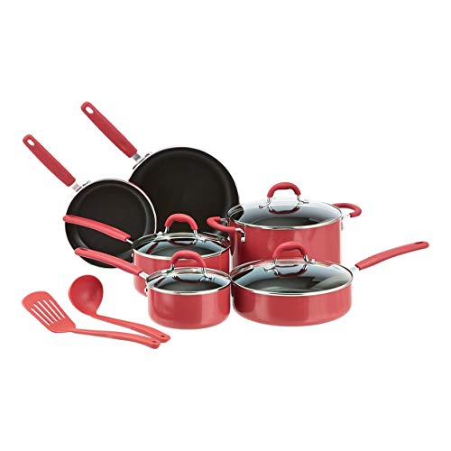 Non Stick Cookware Set (Red)