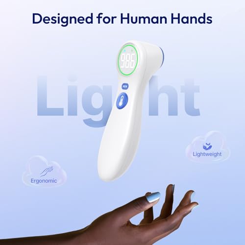 No Touch Thermometer for Kids and Adults (White)