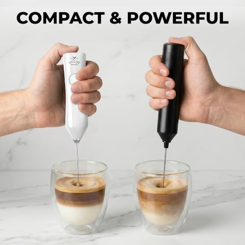 Rechargeable Milk Frother Handheld (ZK Dynamic Tornado White / Rechargeable Z1 Motor Max)