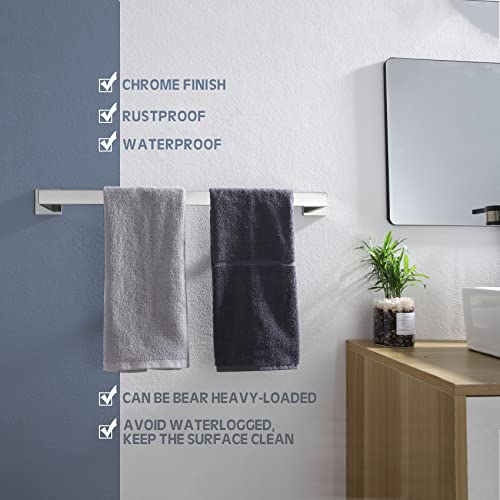 20 Inch Single Towel Bar (Polished Chrome / 20-Inch)