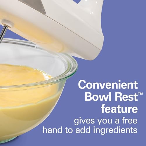 6 Speed Electric Hand Mixer With Easy Clean Beaters (White / Powerful 275 Watt Motor)