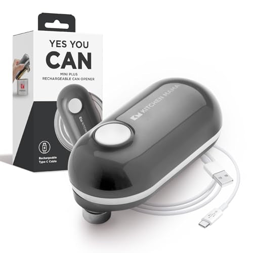 Mini Plus Rechargeable Electric Can Opener (Metal Gray)