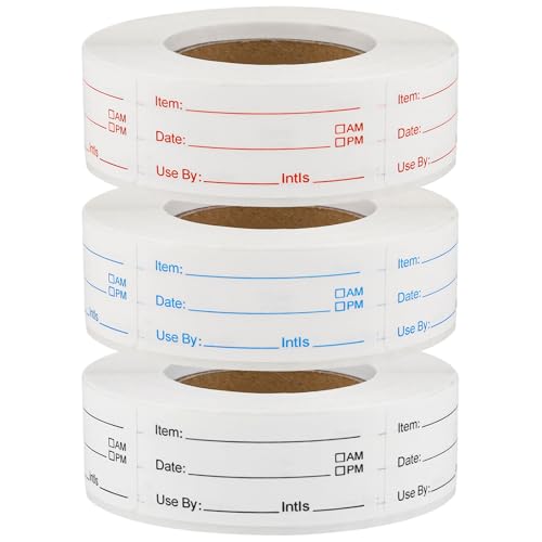 3 Rolls Removable Food Labels