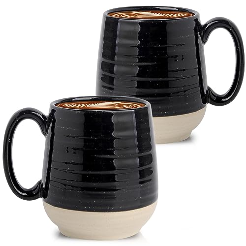 Coffee Mugs Set of 2 (Black-2)