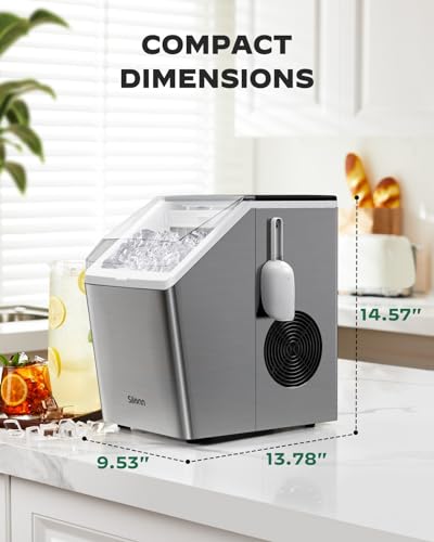 Ice Maker Countertop 44lbs (Stainless Steel-PRO / 44lbs)