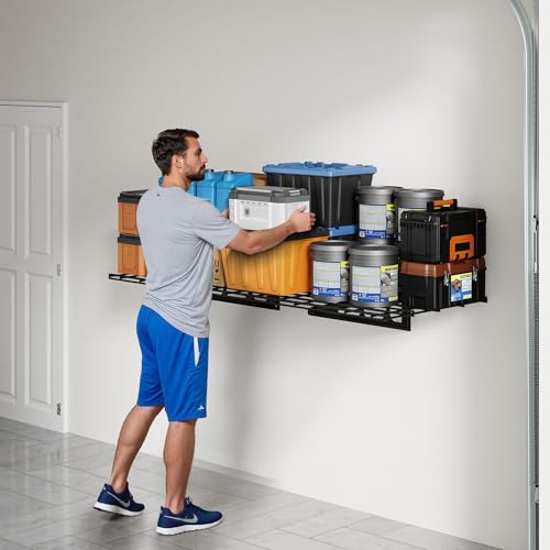 1 Pack 2x4ft Garage Shelving Wall (1 pack-2x4 ft / Black)