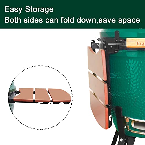 Side Shelves Upgrade Plus Big Green Egg Accessories (Plus XL3 Side Shelves)