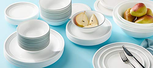 Vitrelle 78 Piece Service for 12 Dinnerware Set (78-Piece / Mystic Gray)