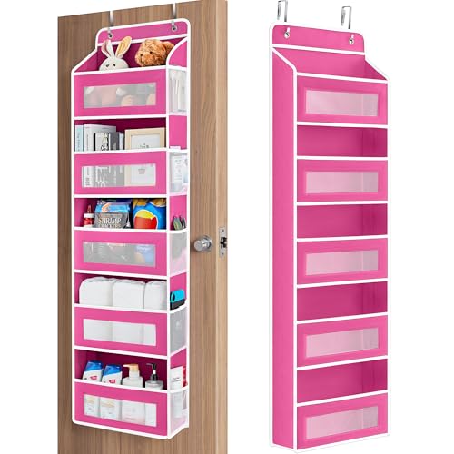 Over the Door Organizer for Bedroom (Rose Pink / 1 Pack (Standard))