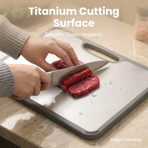 Titanium Cutting Board for Kitchen (Silver)