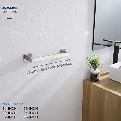 12 Inch Single Towel Bar (Polished Chrome / 12-Inch)