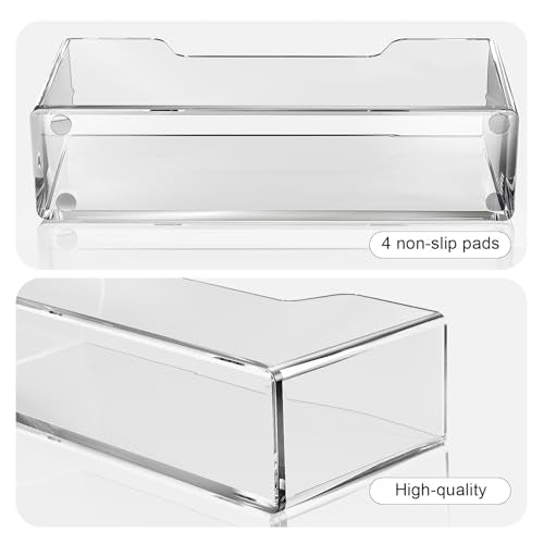2 Pack Acrylic Guest Towel Holder for Bathroom (Classic Style 2 Pack / Clear)