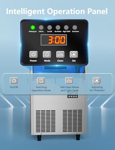 Commercial Ice Maker Machine (200 lbs/24 h)