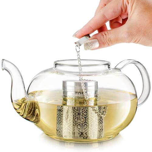 Elegant Stainless Steel Loose Leaf Tea Infuser (Large)