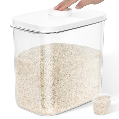 Airtight Rice Storage Container (White / 12L-1pack)