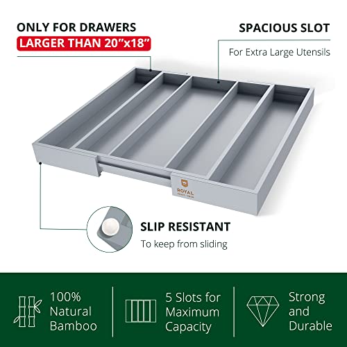 Luxury Bamboo Kitchen Drawer Organizer