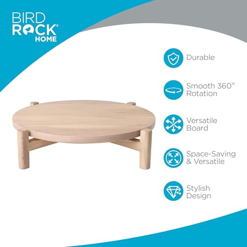 Elevated Lazy Susan (Medium / White Wash)