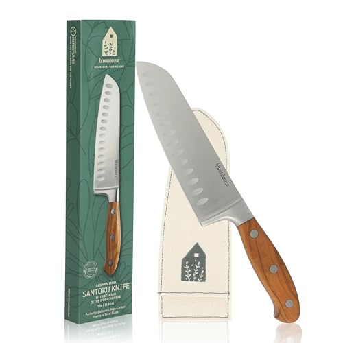 Santoku Knife (Italian Olive Wood)