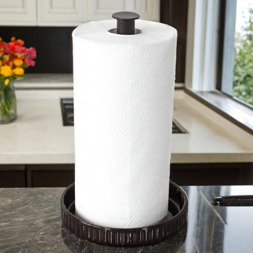 Paper Towel Holder Countertop (Classic Black)