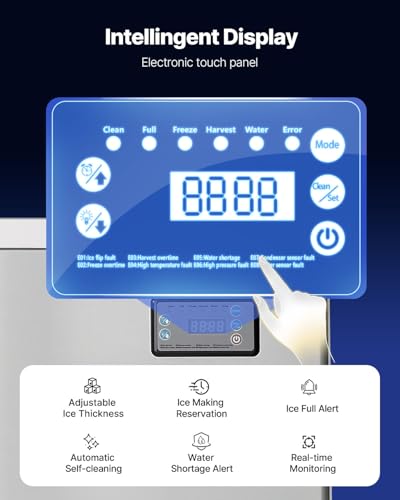 Commercial Ice Maker Machine (22.2 x 22 x 21.9 in)