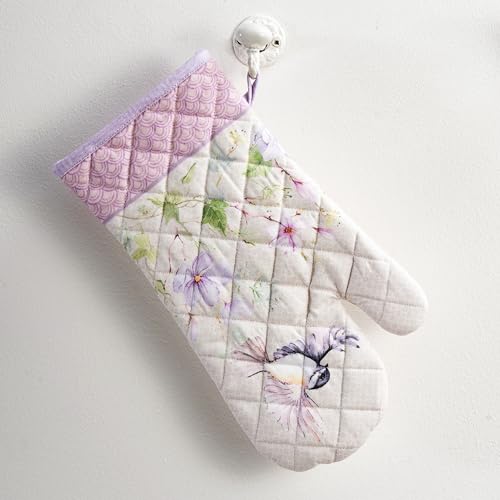 Maison d'Hermine Oven Gloves 100% Cotton Oven Mitt (092 - Magnolia Mornings / 7.5" x 13" (Oven Mitt))
