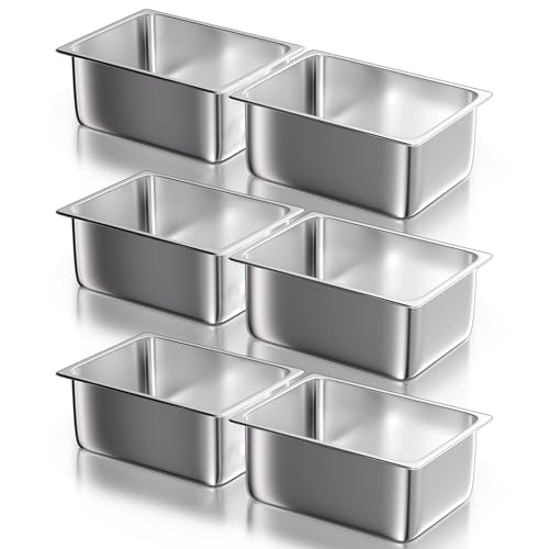 Stainless Steel Steam Table Hotel Pan Set 1 (6" Deep / 1/2 Size)