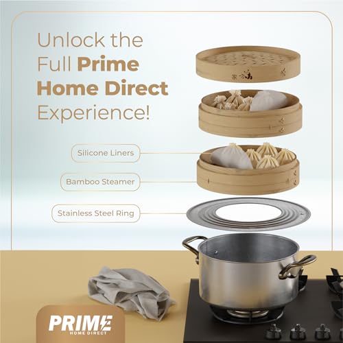 Bamboo Steamer Silicone Liners 10
