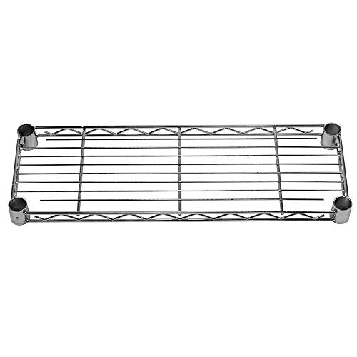 Shelving Inc. 8" d x 24" w Chrome Wire Shelving with 3 Tier Shelves (3 Count)