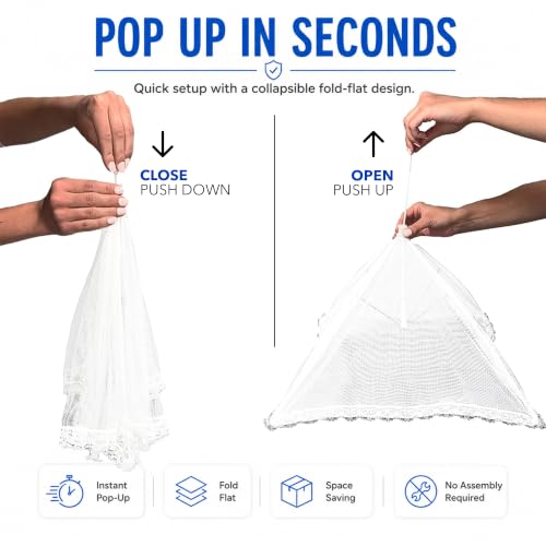 Pop Up Mesh Food Cover Tent (3 Count)