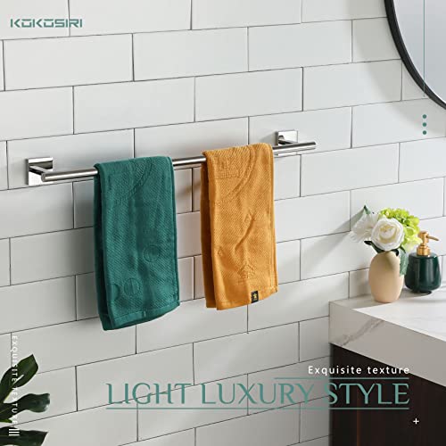 Single Towel Bar Bathroom Towel Holder for Bath Kitchen 20 Inch Necklace Holder Wall Mounted Chrome Stainless Steel B4005CH (Polished Chrome / 20-Inch)