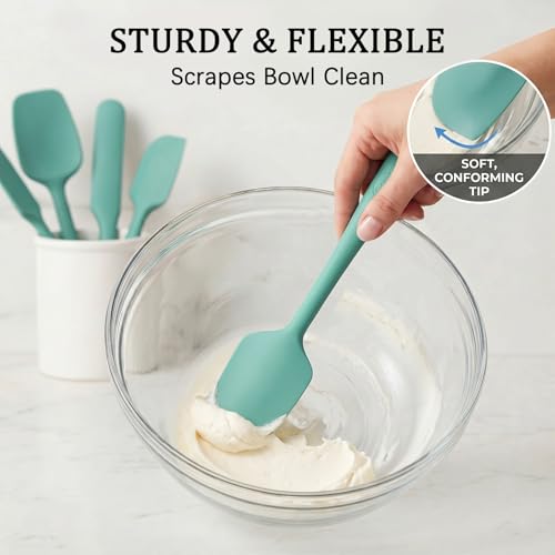 Silicone Spatula Set of 7 (PureAquagreen)