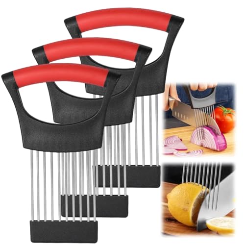Onion Slice Holder (Red / 3 Pack)