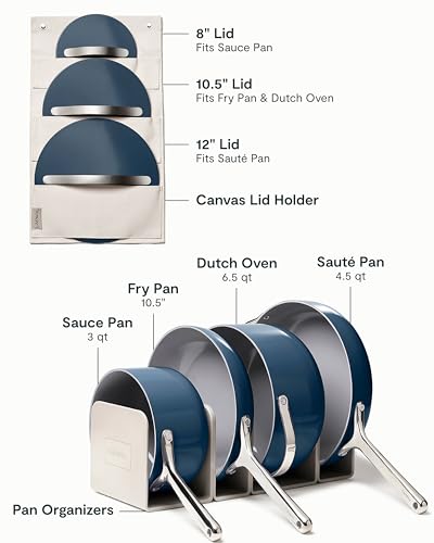 12-Piece Non-Stick Ceramic Cookware Set (Navy / 12pc Set)