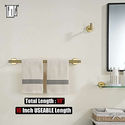 Towel Bar Brushed Gold (Gold / 19.1 Inch)