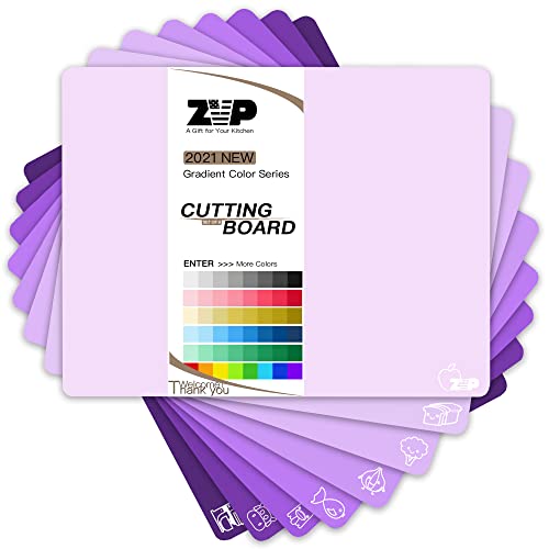 Plastic Cutting Boards for Kitchen (Purple)