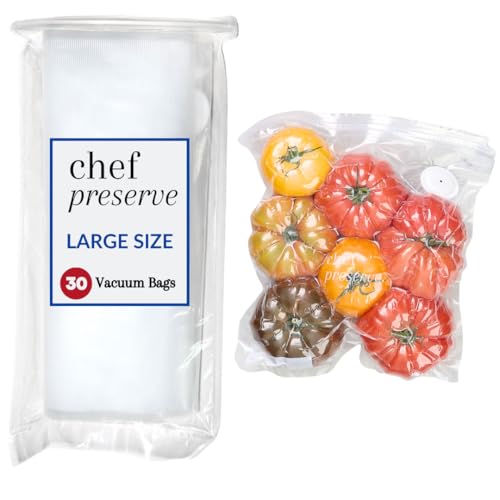 Reusable Vacuum Sealer Bags for Food (30 Large Bags (12x13 in))