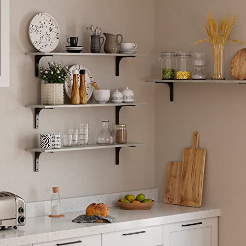 Long Wall Shelves (Greige / 39.4 Inch)
