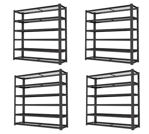 6 Tier Heavy Duty Garage Shelving (6T 62" W x 24" D x 84" H)