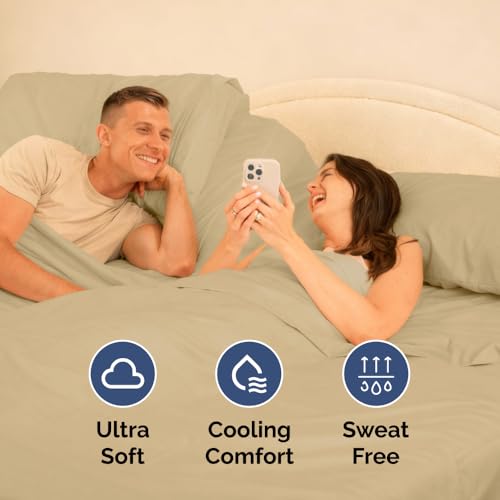 Flex Top Split Head King 4 Piece Sheet Set (13 - Beige / Split Head/Flex Top)