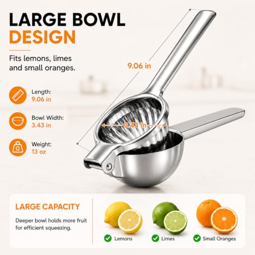 Ex Large Lemon Squeezer (Silver / Extra Large)