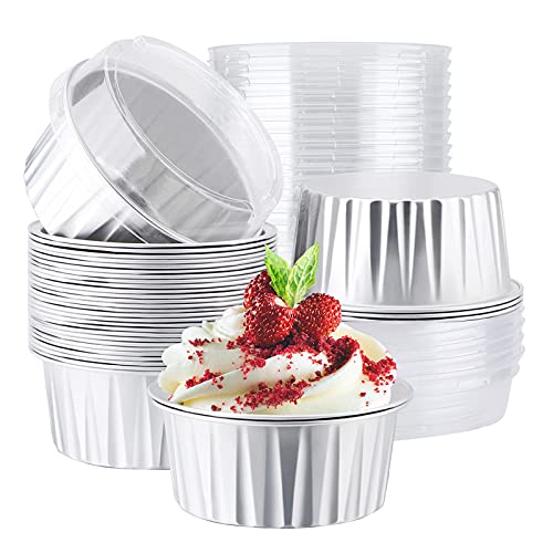 Disposable Foil Baking Cups (Silver / 30pcs)