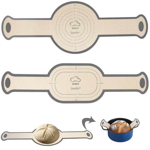 Silicone Bread Sling (1 Pc Grey Round & 1 Pc Grey Oval)