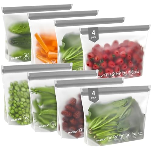 Reusable Freezer Bags Gallon Size (Grey)