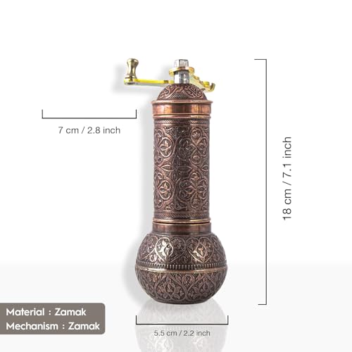 Decorative Manual Coffee Grinder (Copper)