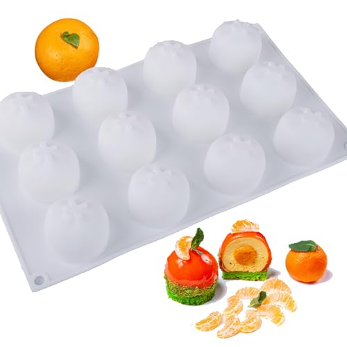 Orange Silicone Mold for Baking Mousse Cake