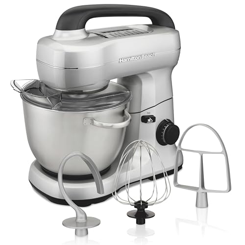 4 Qt Electric Stand Mixer With 7 Speeds (Silver / 4 Quarts)