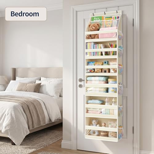 7 Tier Over the Door Organizer (Cream White / 7 Tier)